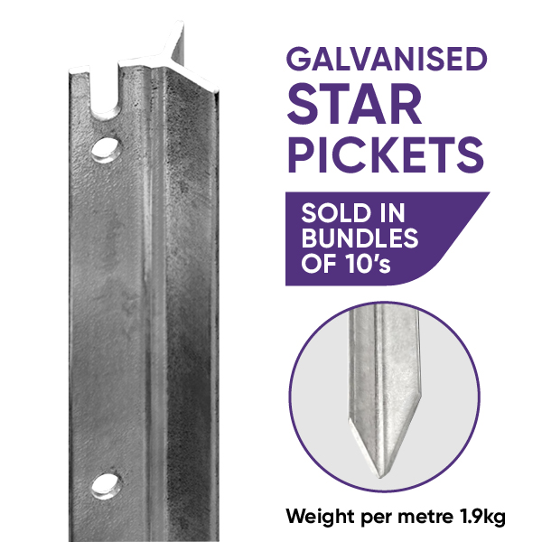 Star Picket Galvanised Site HQ
