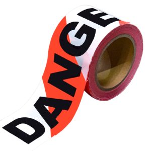 Barrier Tape 75mm x 100m Red/ White - Danger