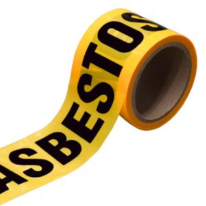 Barrier Tape 75mm x 50m Yellow - Danger Asbestos
