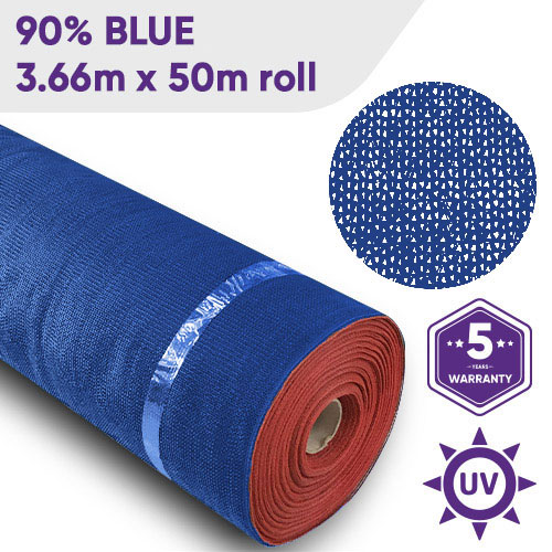 Shade Cloth 90 3.66mx50m Blue Site HQ