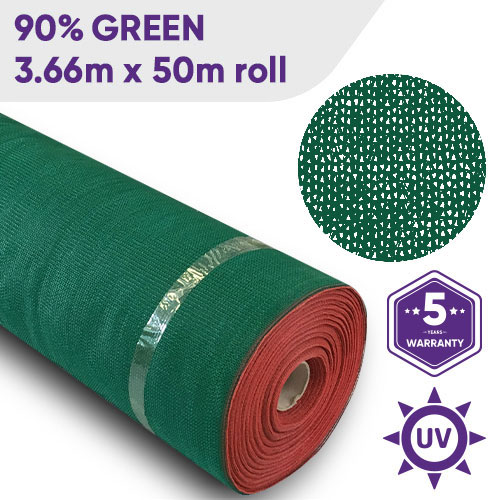 Shade Cloth 90 3.66mx50m Green Site HQ