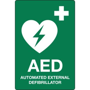 Safety Sign 450x300mm - AED Sign