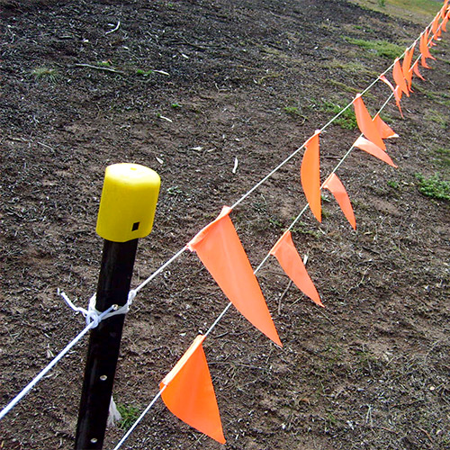 Orange Safety Flagging / Bunting 100m - Image 2