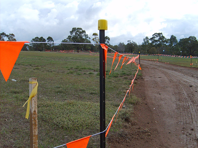 Orange Safety Flagging / Bunting 100m - Image 3
