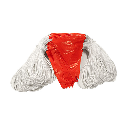 Orange Safety Flagging / Bunting 100m