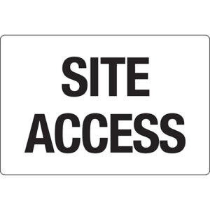 Safety Sign 450x300mm - Site Access