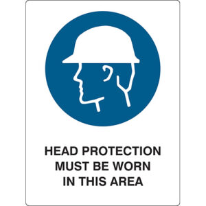 Safety Sign 600x450mm - Head Protection