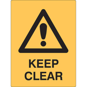Safety Sign 600x450mm - Keep Clear