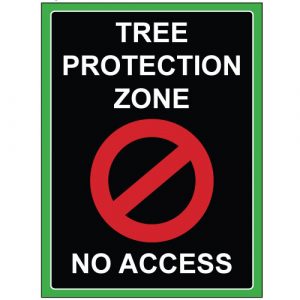 Safety Sign 600x450mm - Tree Protection
